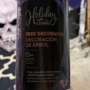 Holiday Living Halloween Tree Decoration Set - Black and Orange